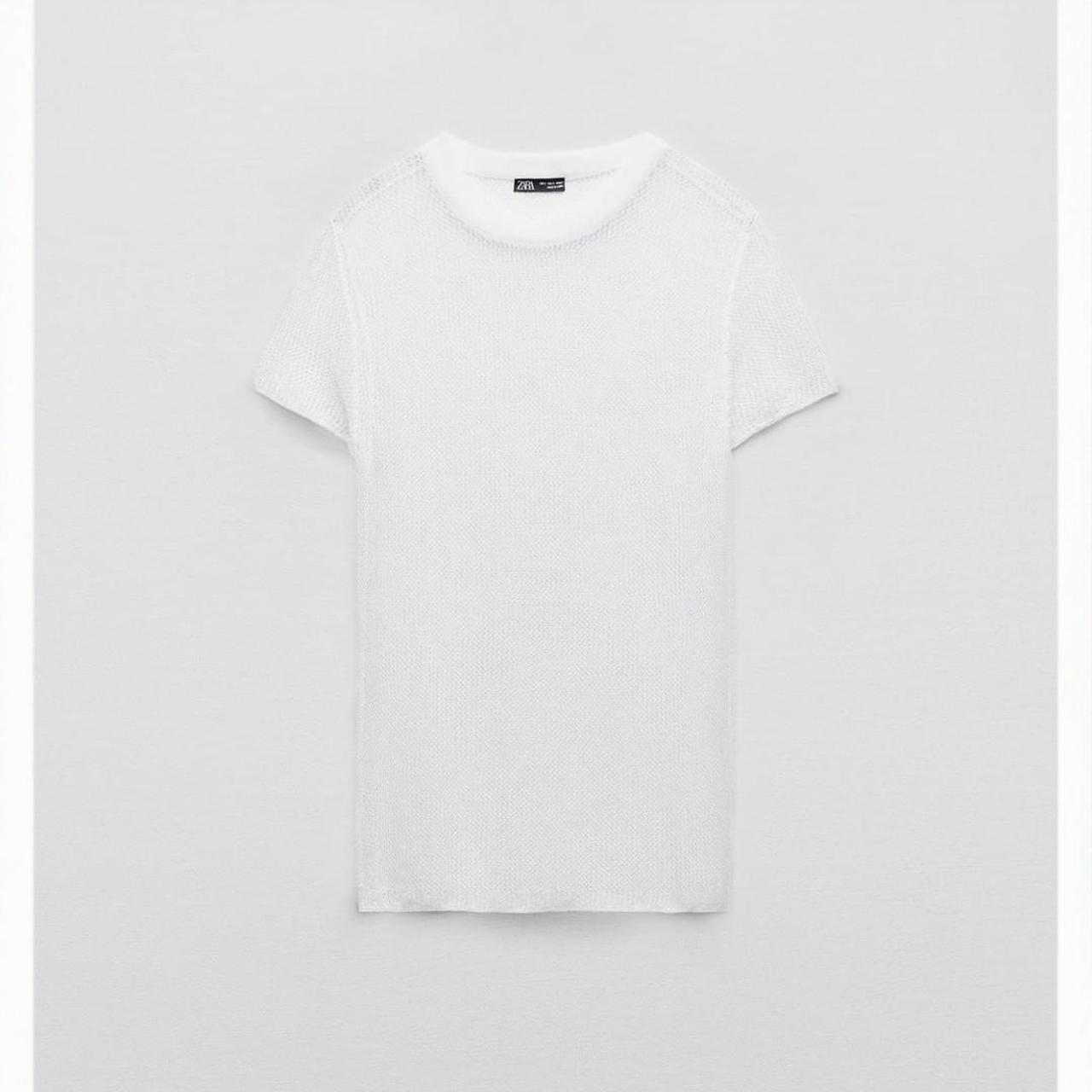 zara plain white t shirt women's