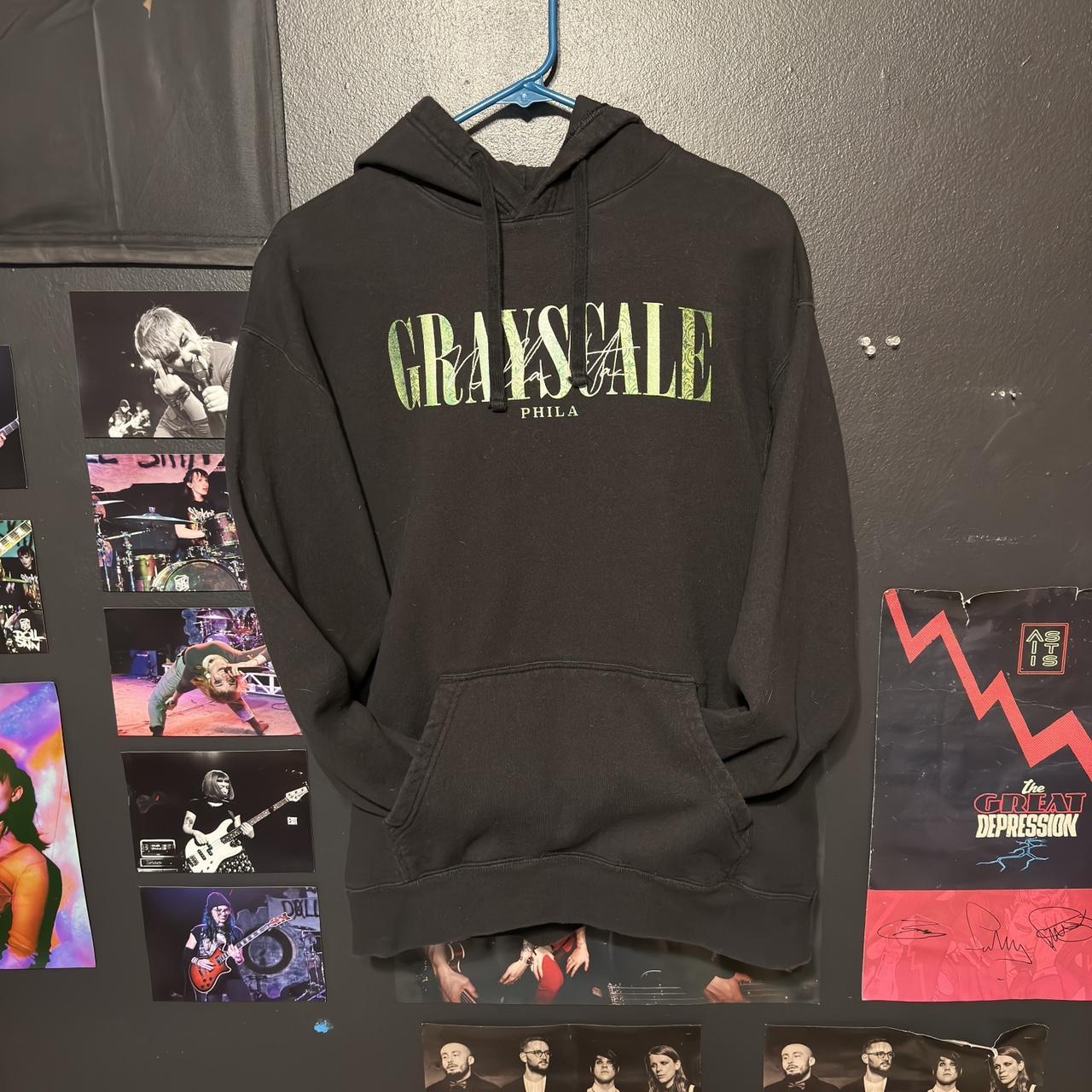 Grayscale wallpaper hoodie. Size medium in… - Depop