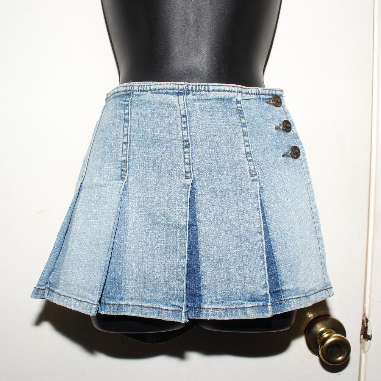 VTG Y2K Micro Mini Low Rise Pleated MUDD Depop