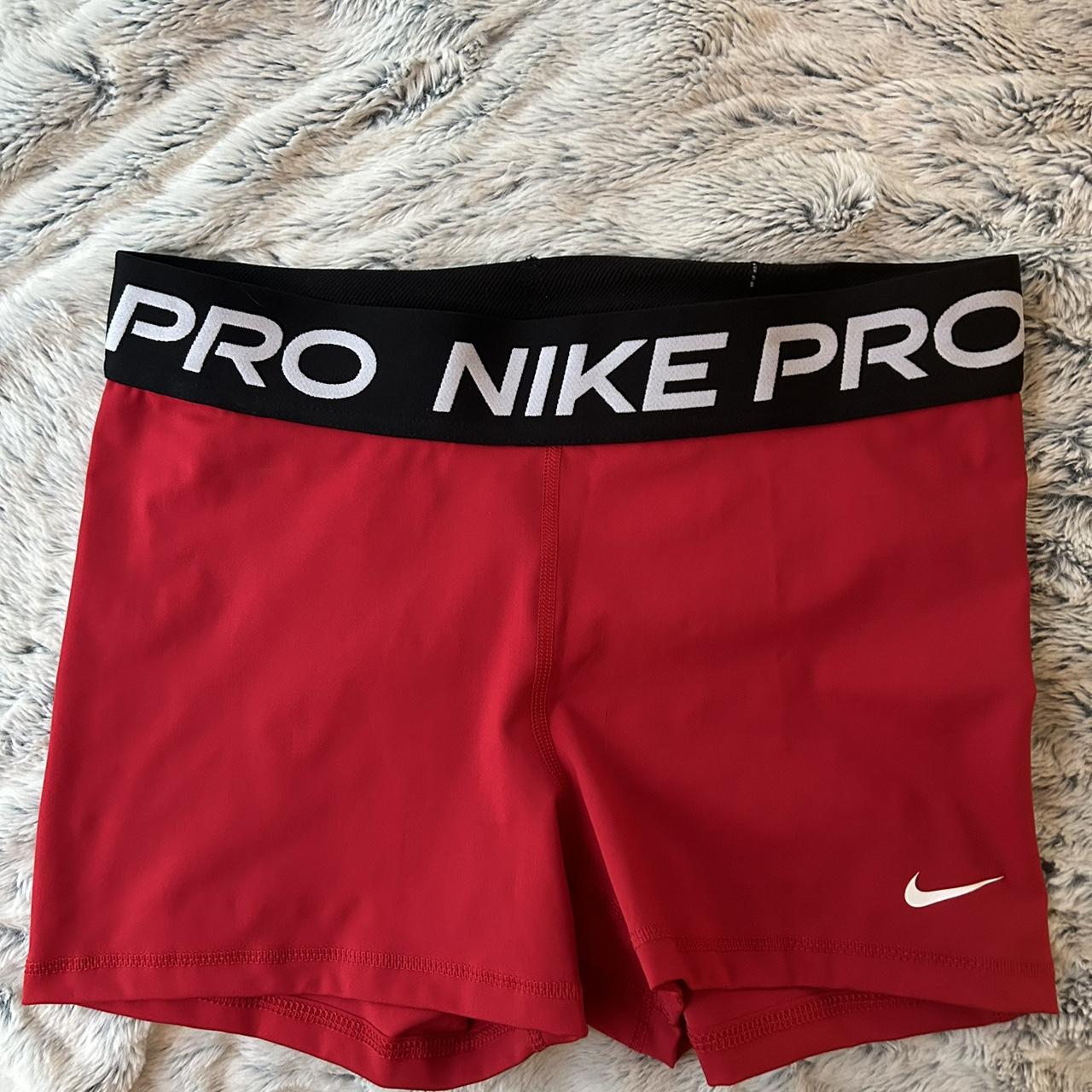 nike pro red shortssss giving them away bc... - Depop