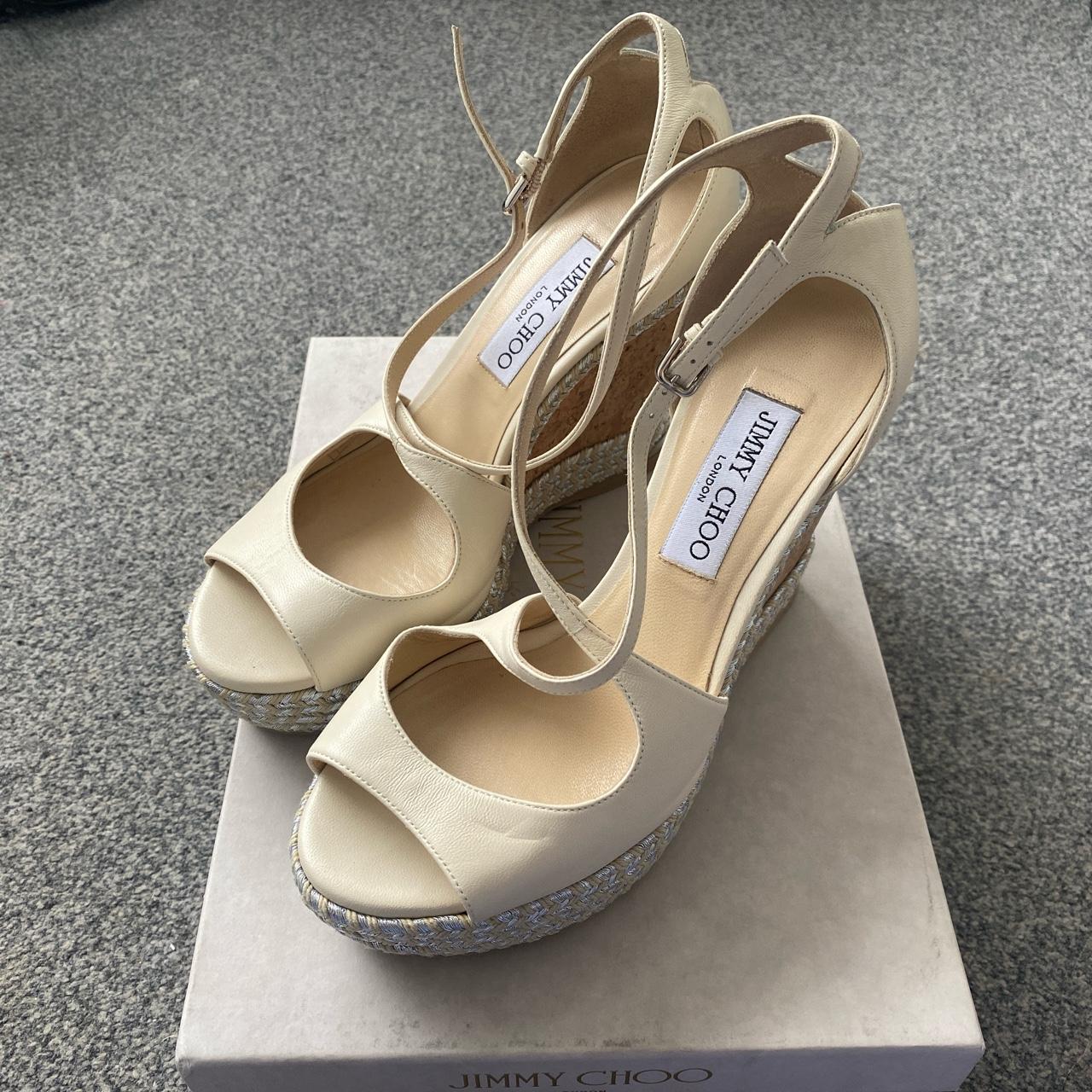 Jimmy Choo Dakota wedges in Latte Size 38 / UK | Depop Jimmy Choo Dakota wedges in Latte Size 38 / UK | Depop