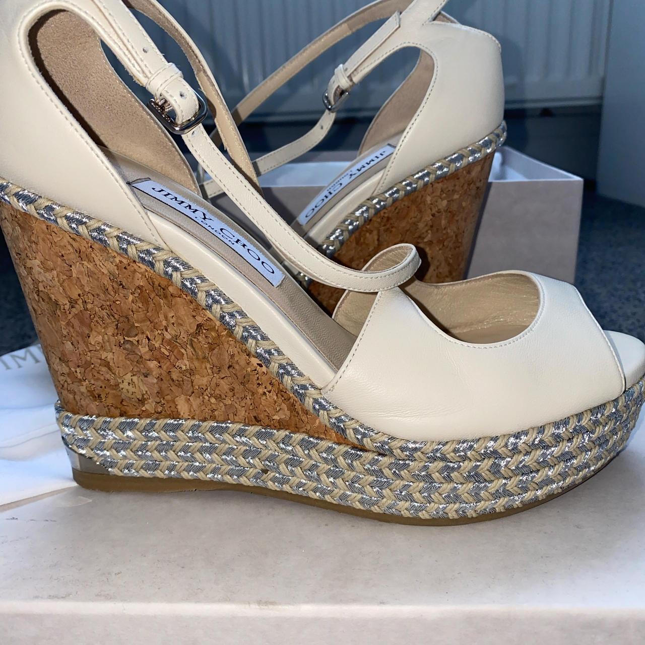 Jimmy Choo Dakota wedges in Latte Size 38 / UK | Depop Jimmy Choo Dakota wedges in Latte Size 38 / UK | Depop