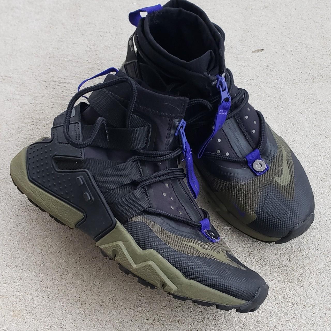 Nike Air Huarache GRIPP Fight in black purple and. Depop