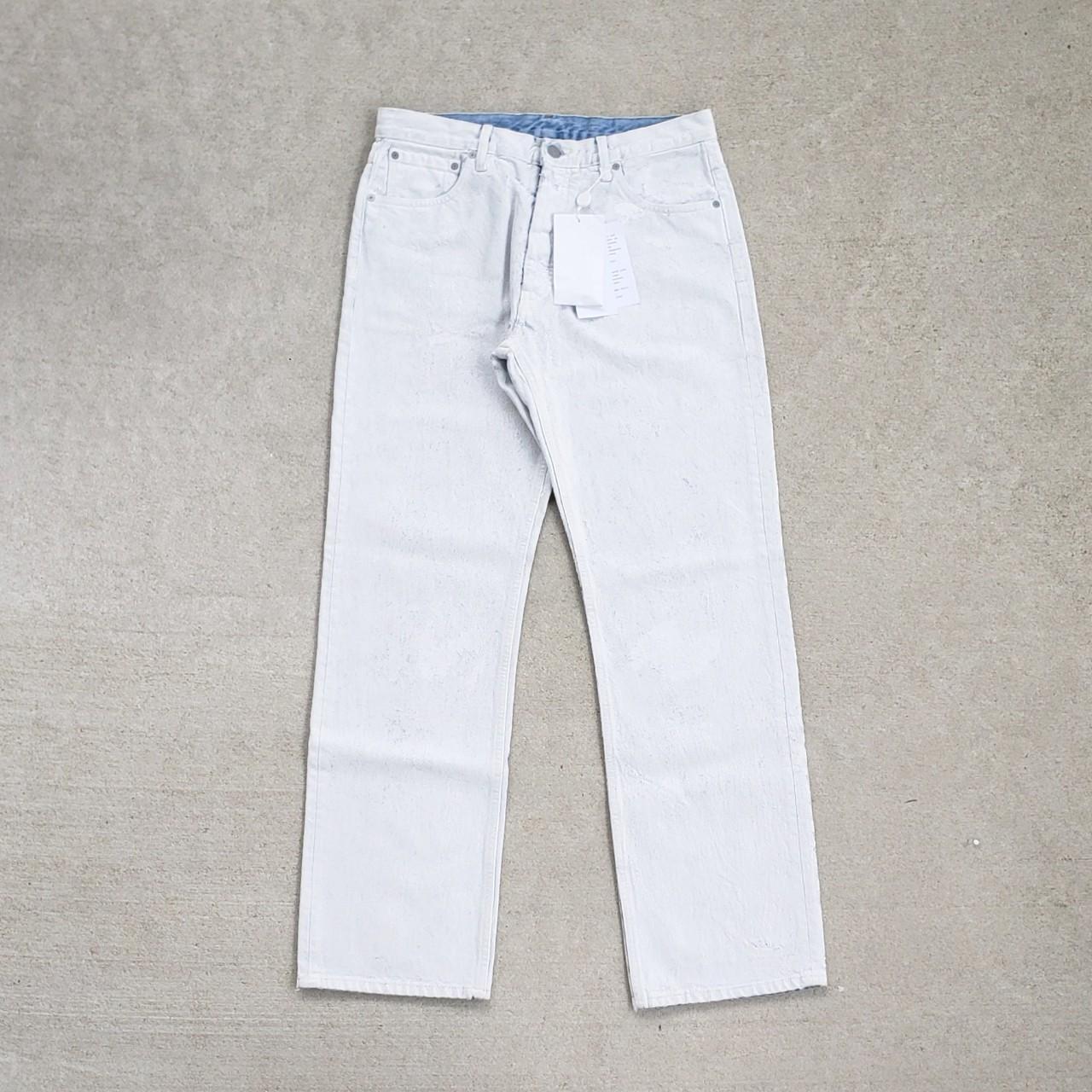 Maison Margiela Bianchetto white painted denim. | Depop Maison Margiela Bianchetto white painted denim. | Depop