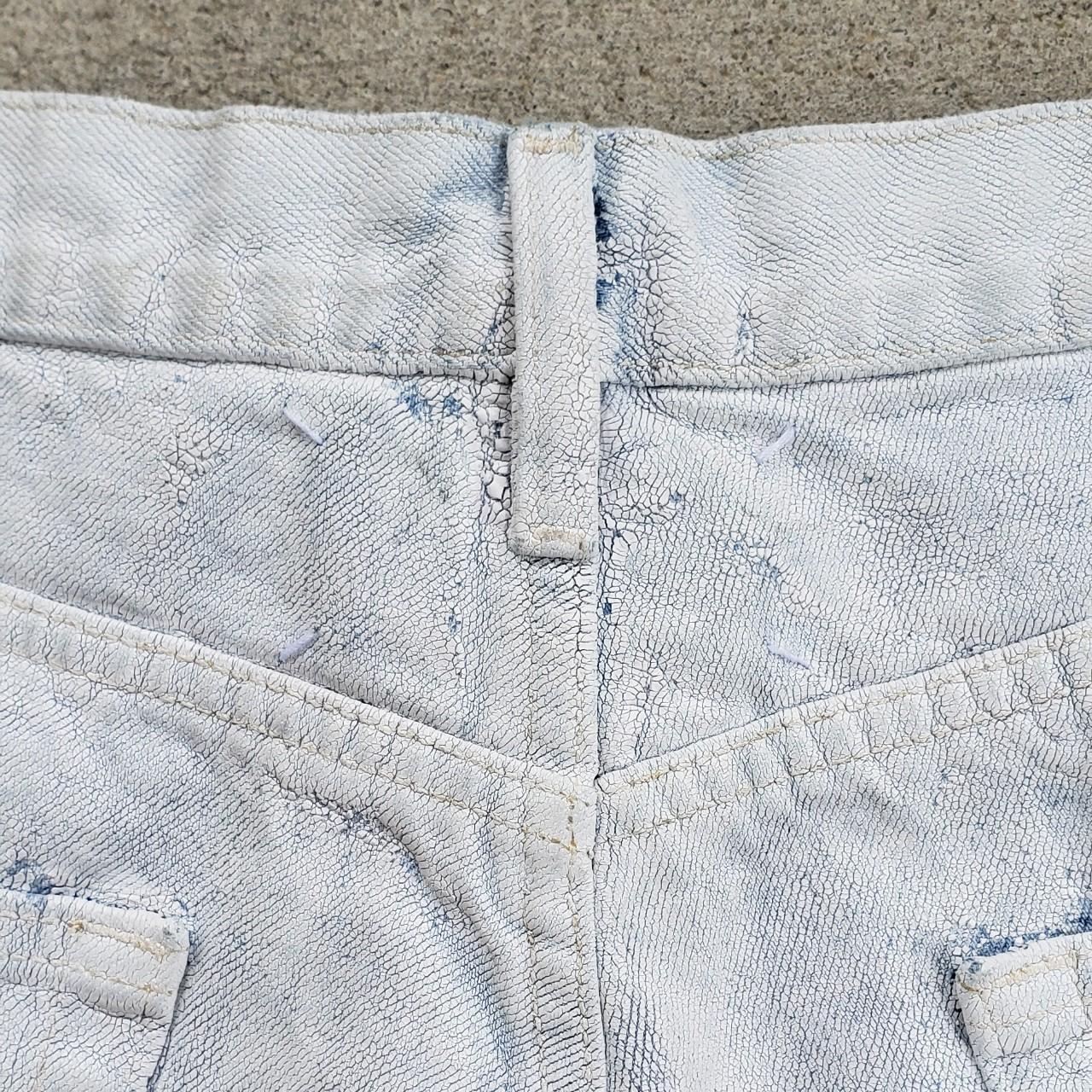 Maison Margiela Bianchetto white painted denim. | Depop Maison Margiela Bianchetto white painted denim. | Depop