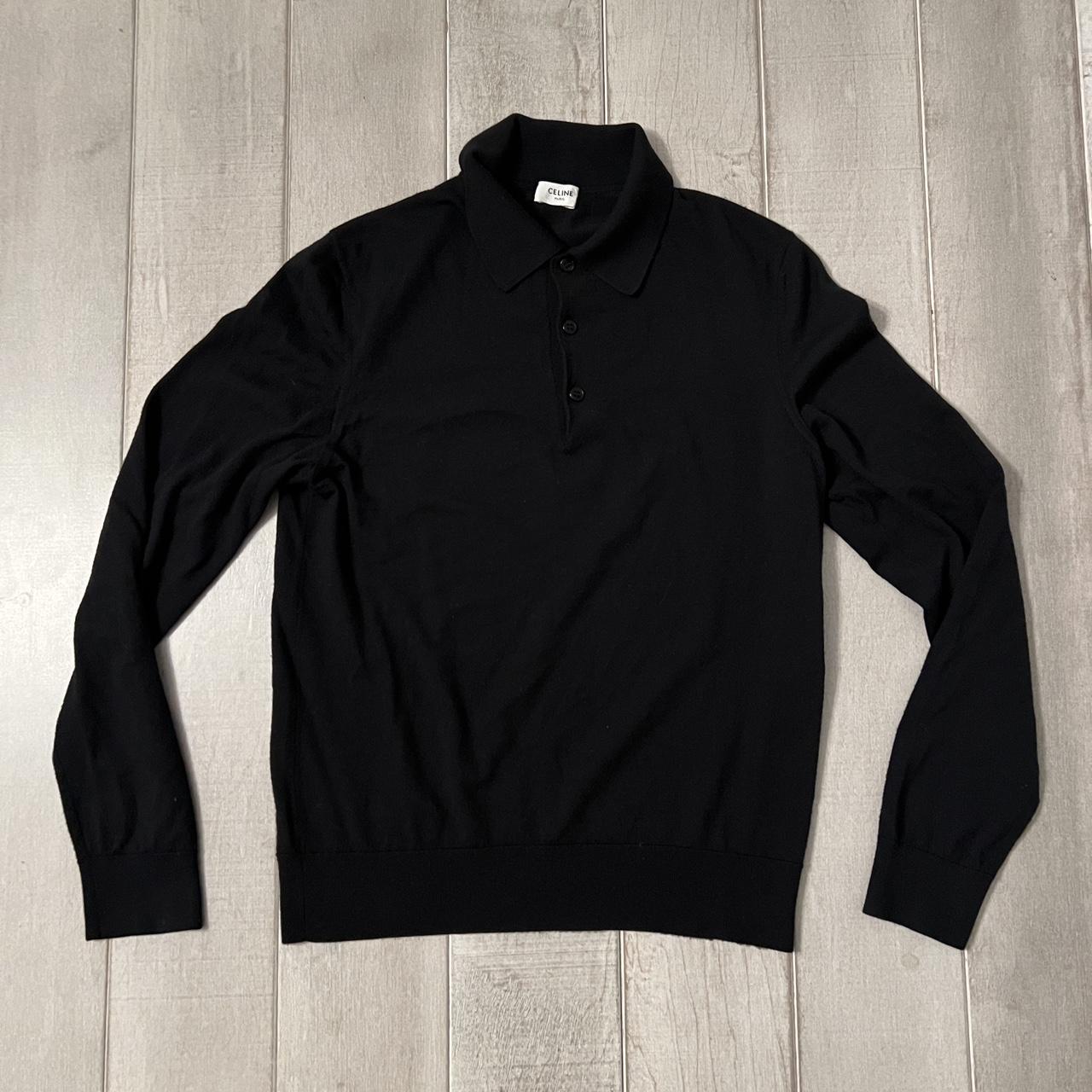 CELINE Men's Black Jumper | Depop