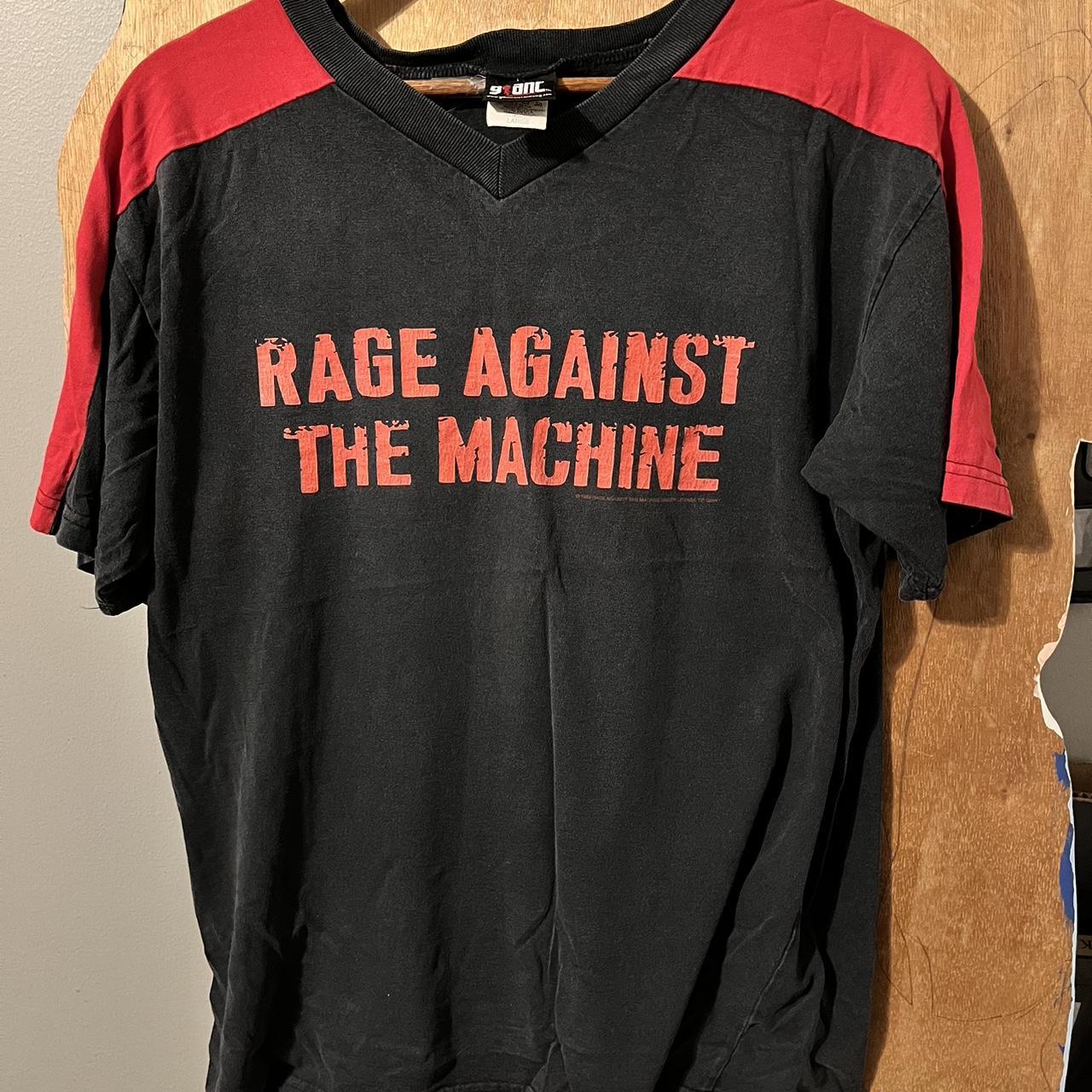 Vintage 90s Rage Against the machine shirt Giant... - Depop