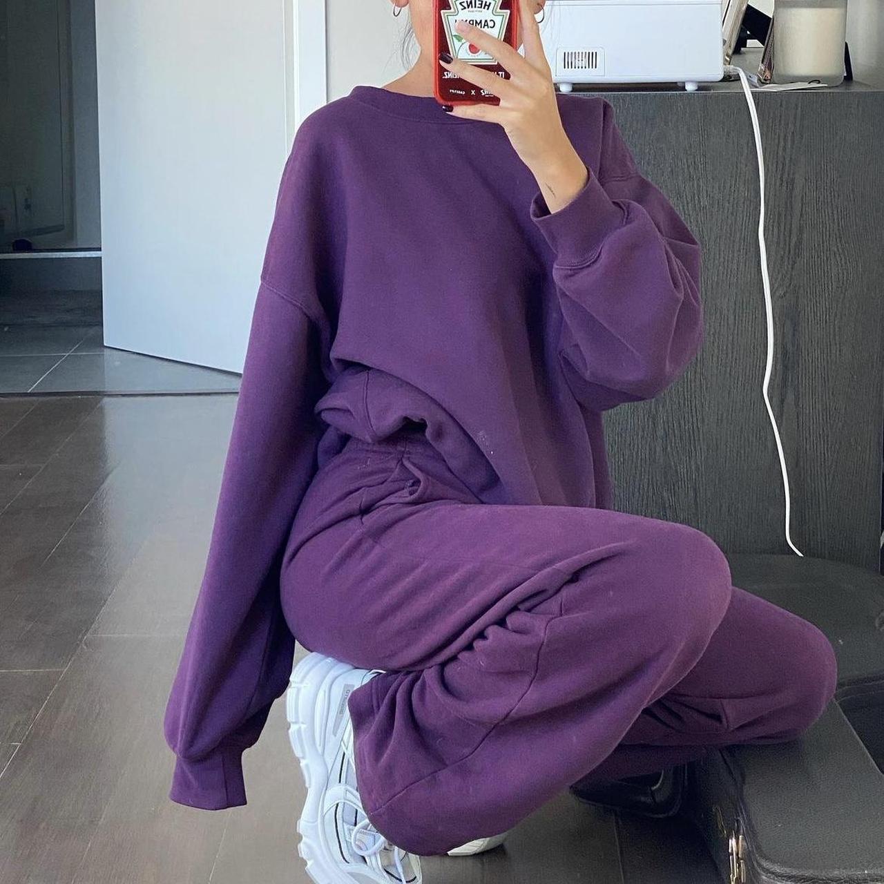 ARITZIA PURPLE SWEATSUIT PANTS