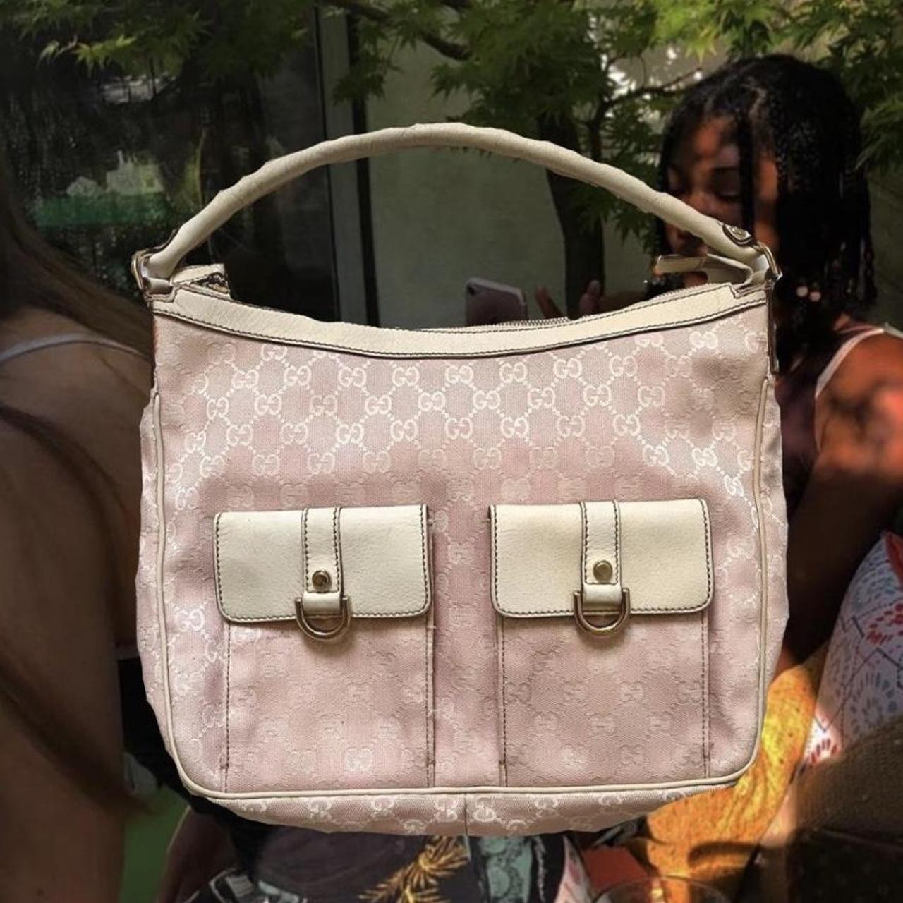 pink monogram gucci purse! I love this bag so much... - Depop