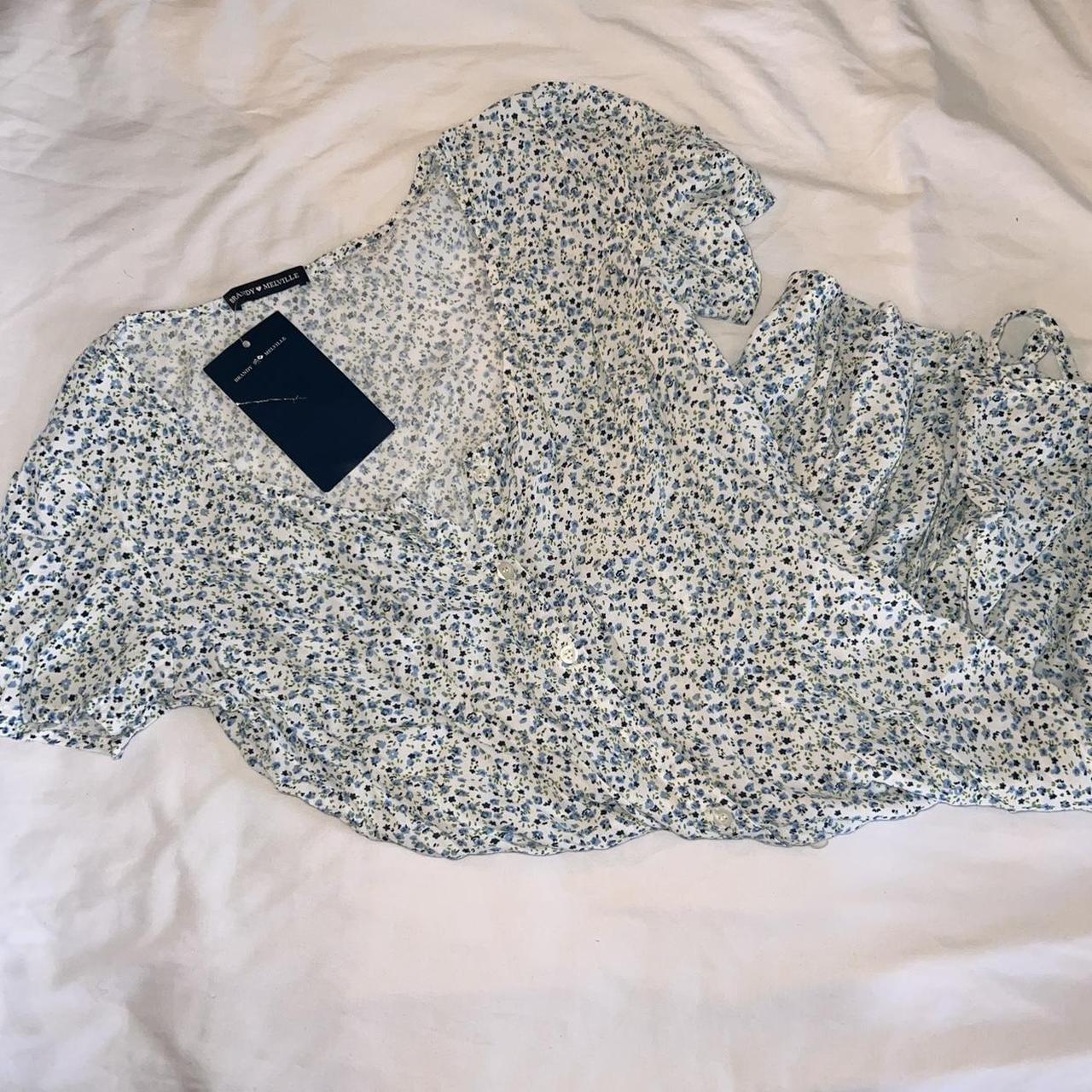 Brandy Melville floral mini dress nwt. Price firm. Depop