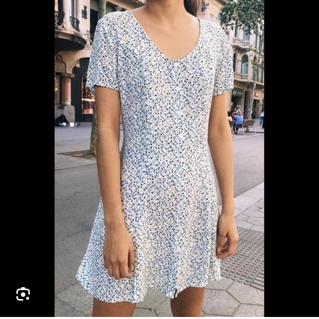 Brandy Melville floral mini dress nwt. Price firm. Depop