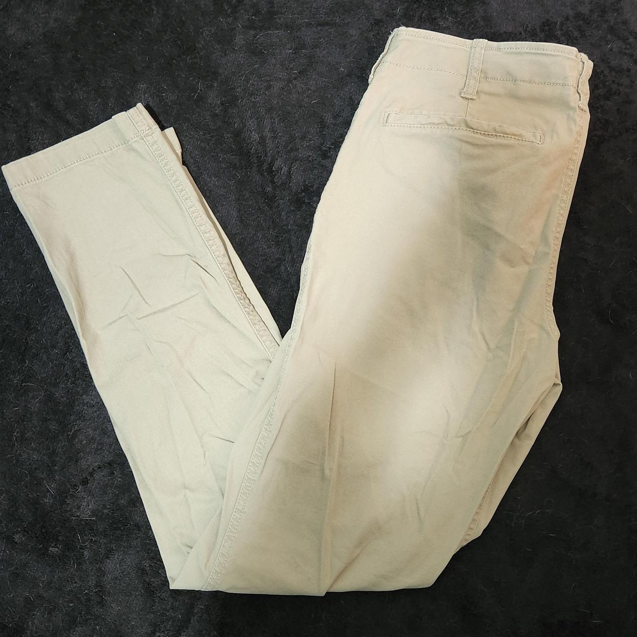 Men's Cream And Khaki Jeans 