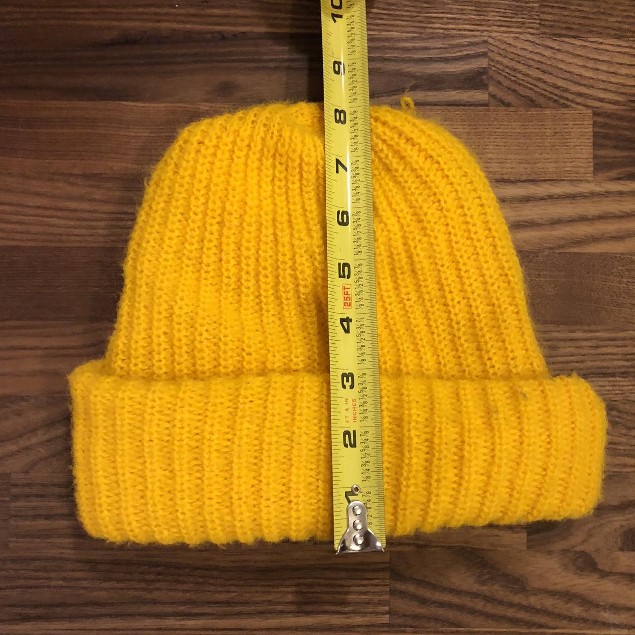 Vintage Yellow Knit Beanie Nice and soft, Pilly and... Depop