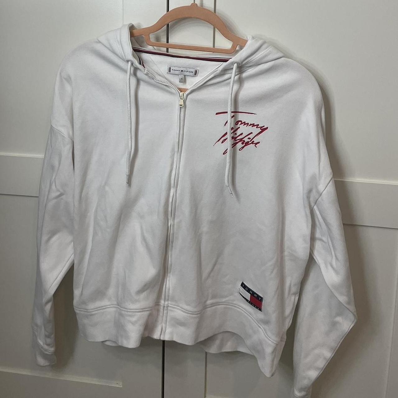 Tommy Hilfiger Women's White Joggerstracksuits Depop