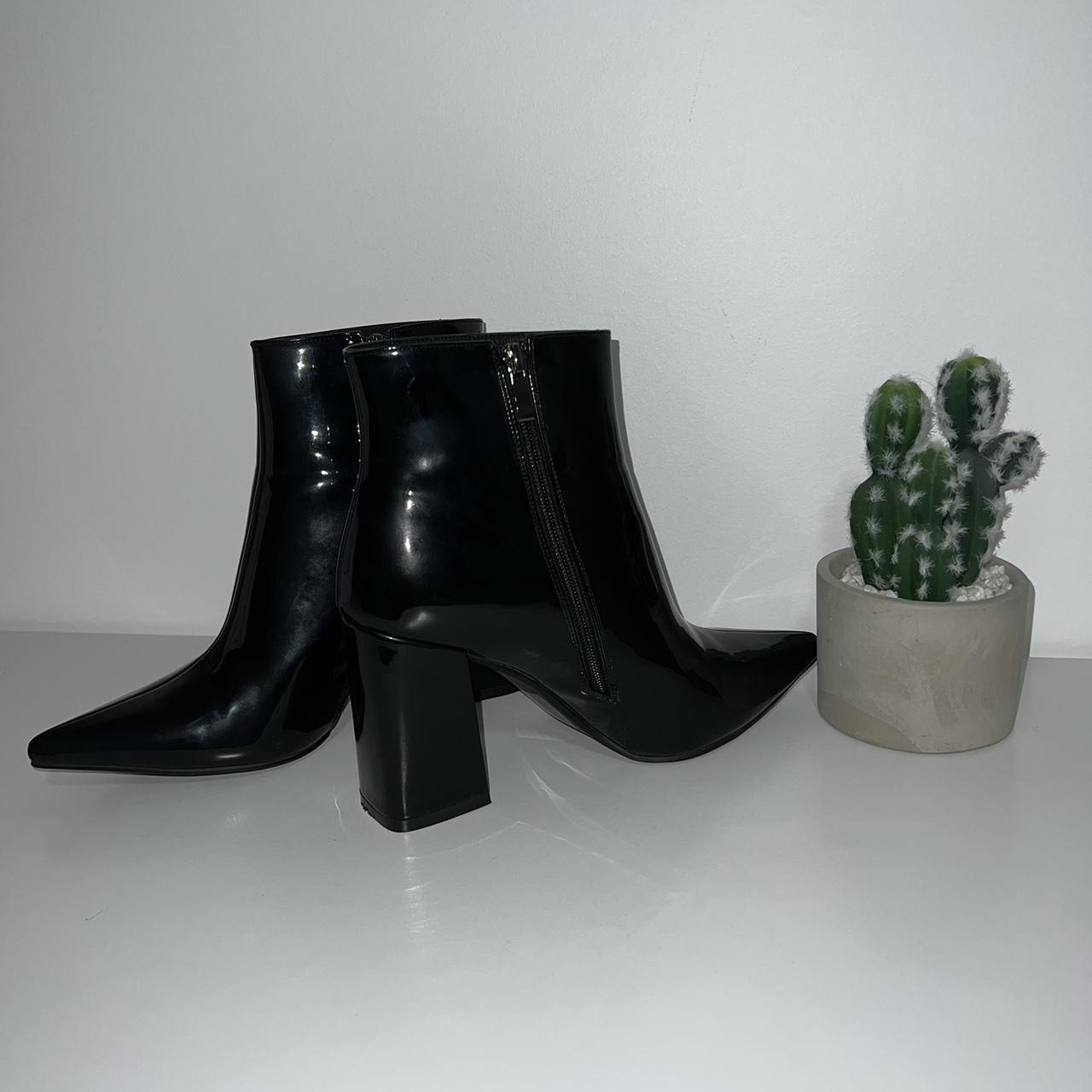 Therapy black patent alloy hot sale boots