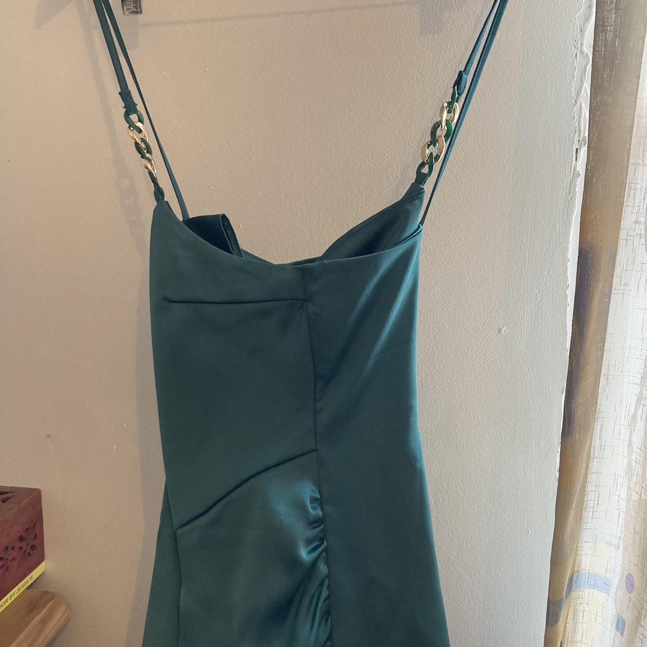 Zara Women's Green Dress | Depop