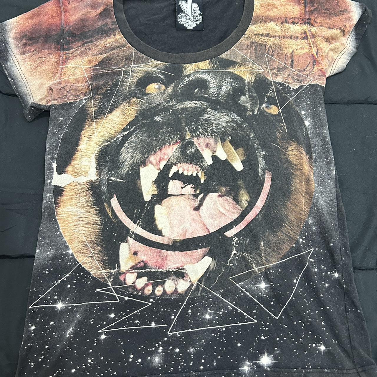 Dropdead Women's White and Black T-shirt Size Small Mallgoth