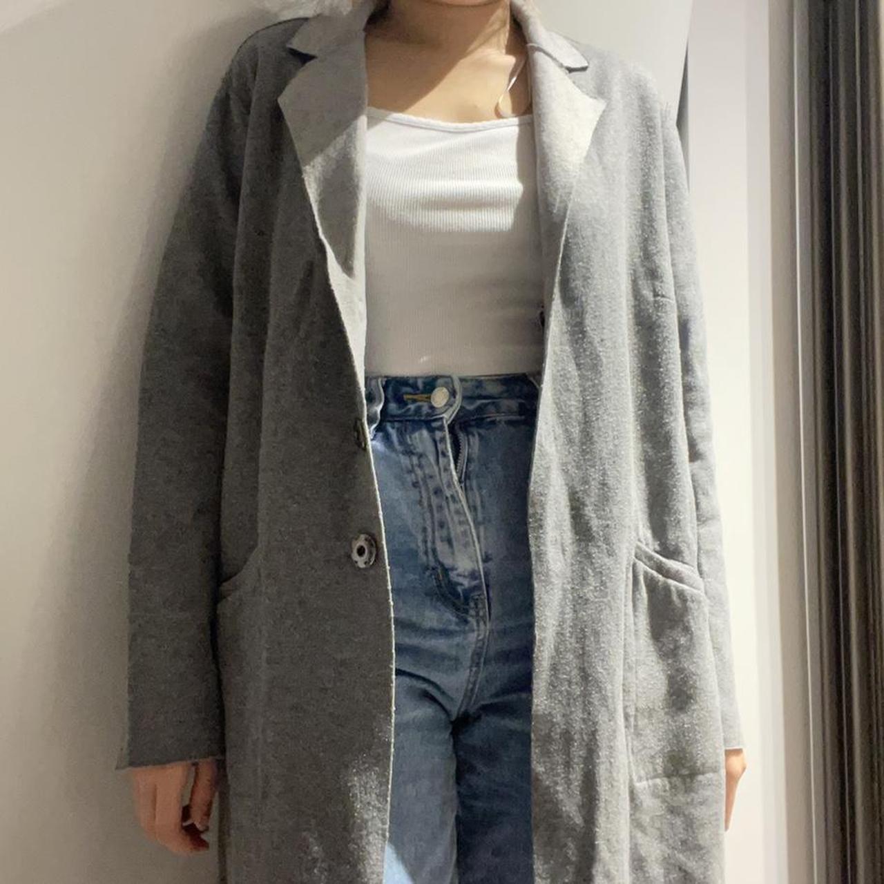 Debenhams Women's Grey Coat Depop