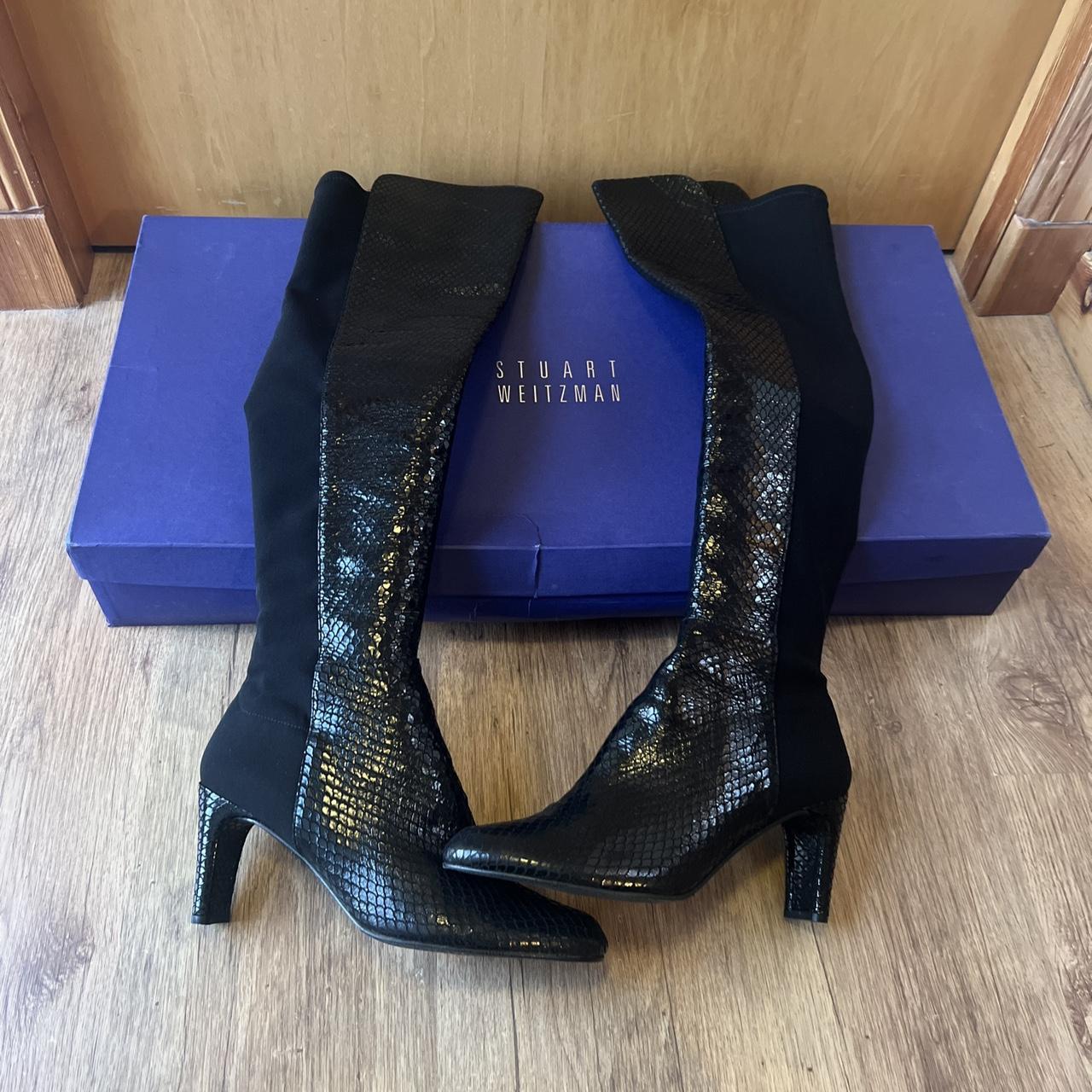 stuart weitzman snake boots