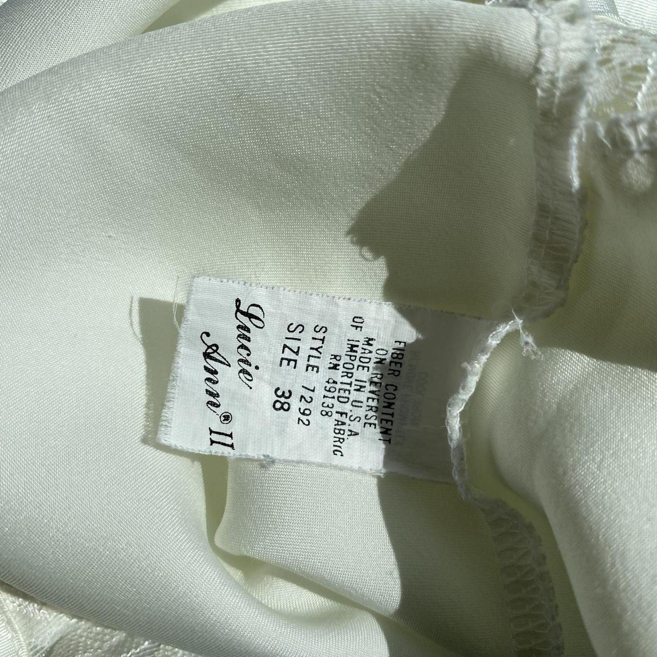 Vintage Lucie Ann Silk Lace Slip Tank Size 38 Chest... Depop