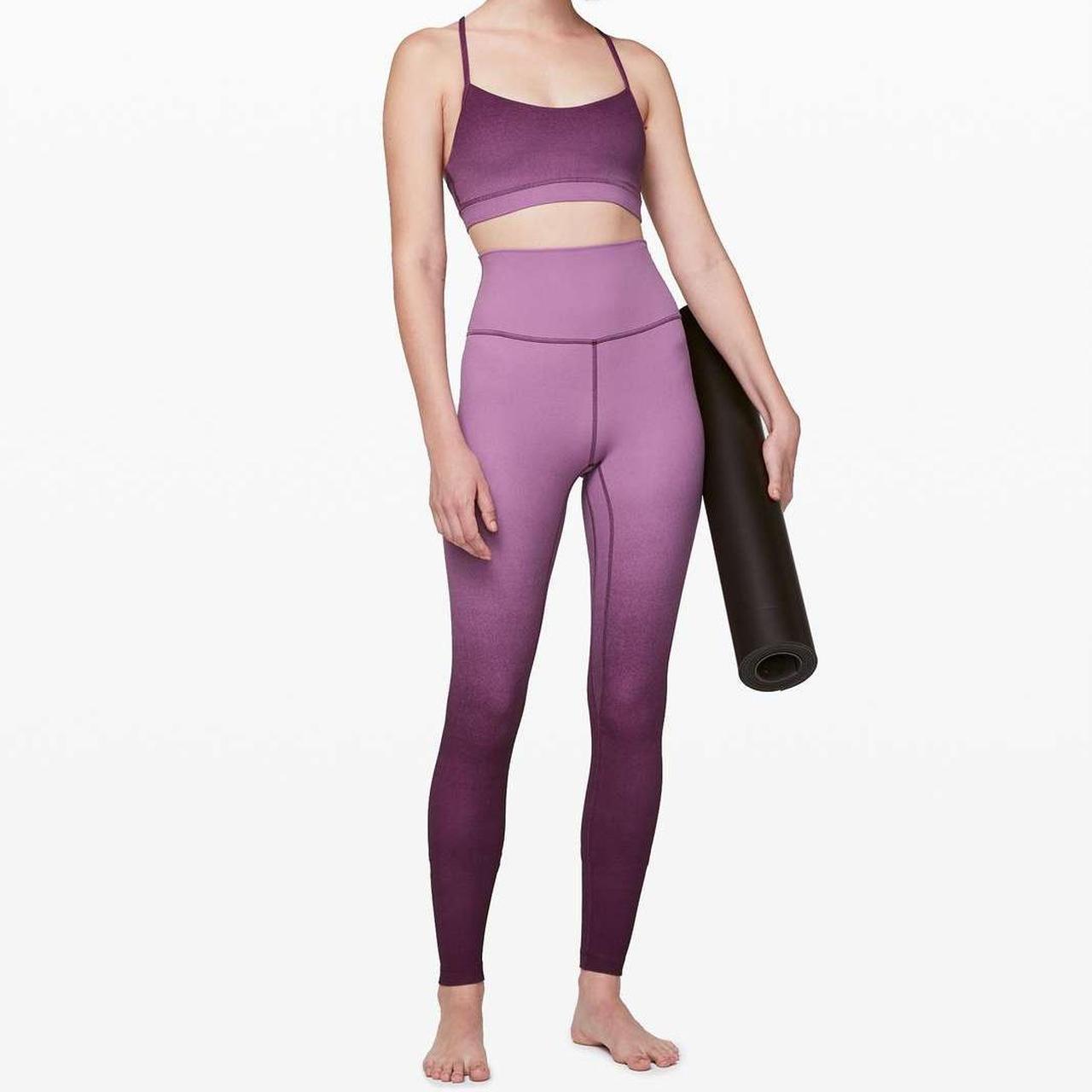 Lululemon purple ombre leggings on sale