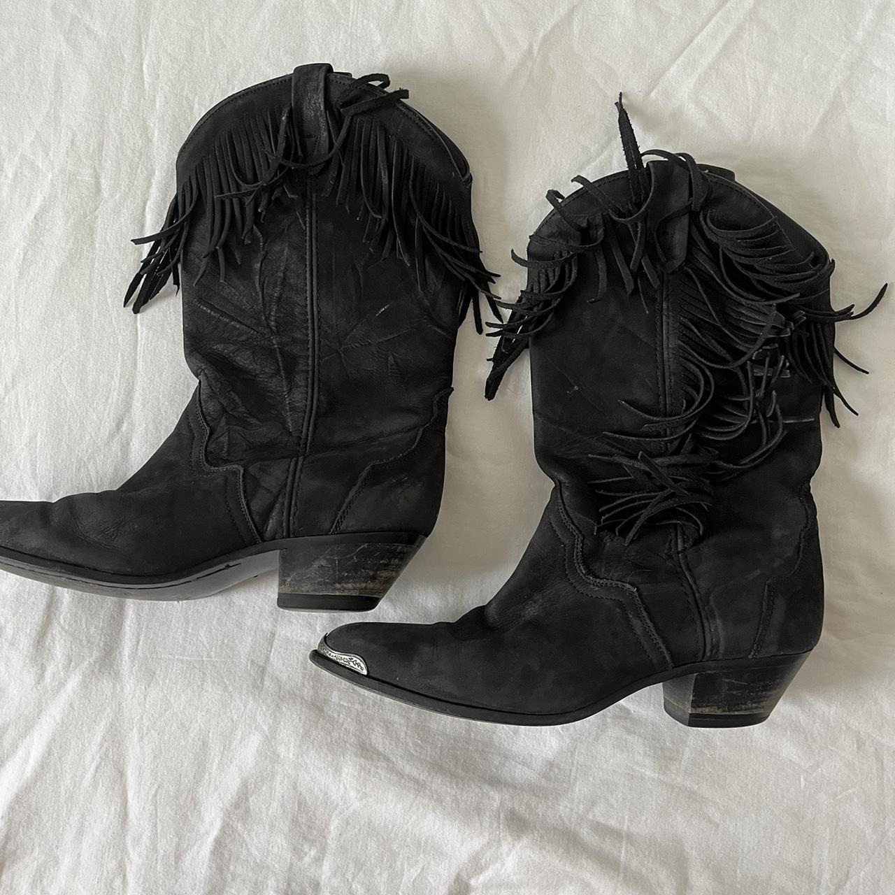 Acme Clothing Women's Black Boots | Depop