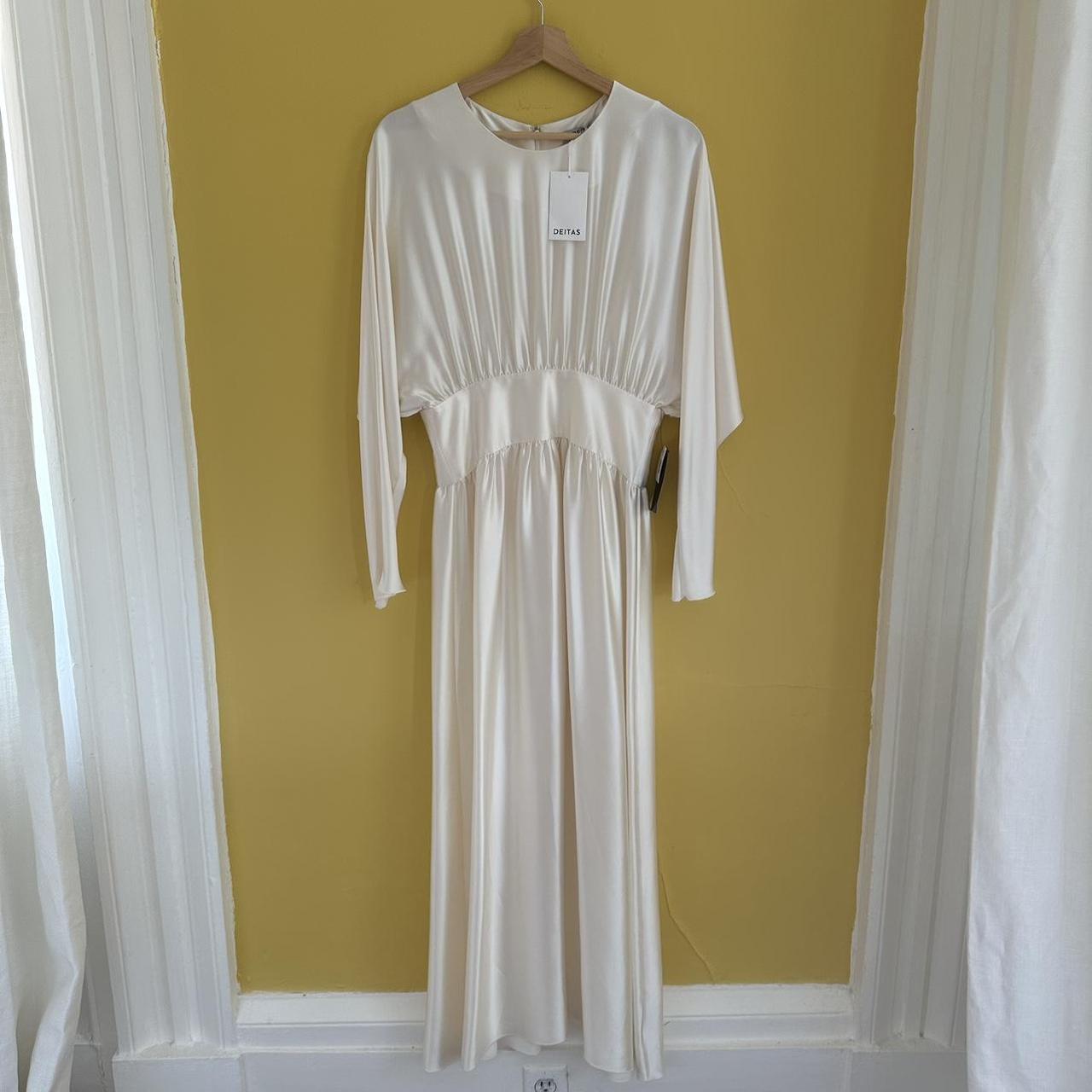 Deitas Hermine SS19 100 ivory silk dress