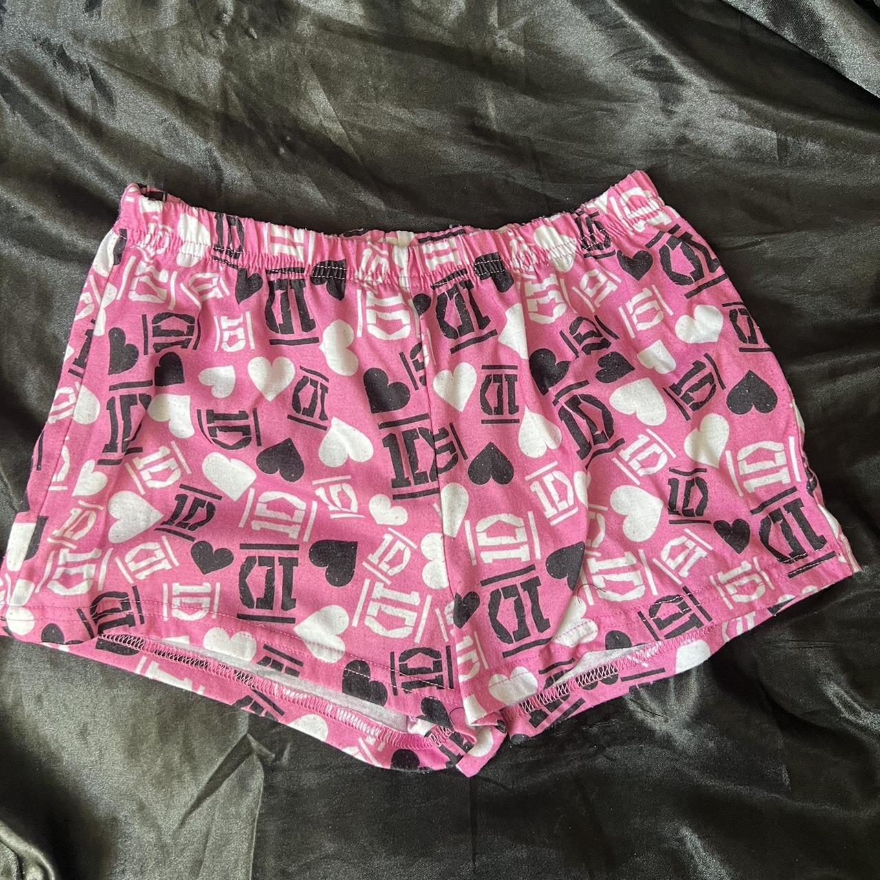 Pink One Direction Mini Sleeping Shorts Size 1012 Depop