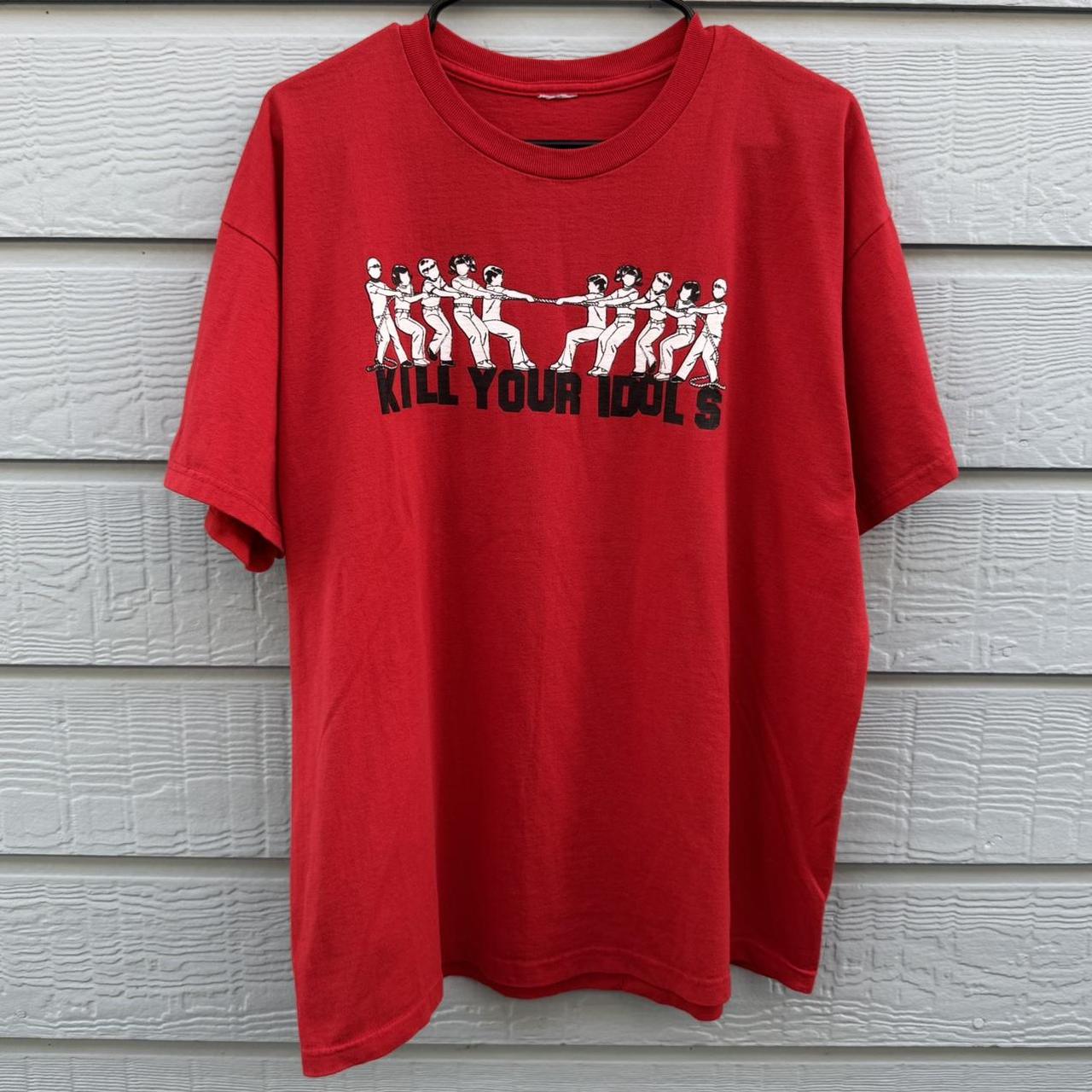 Vintage Men's T-shirt - Red/Multi - L – F R E E S… - image 2