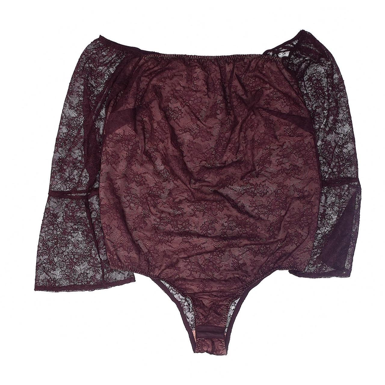 Lane Bryant Women's Purple Bodysuit Depop