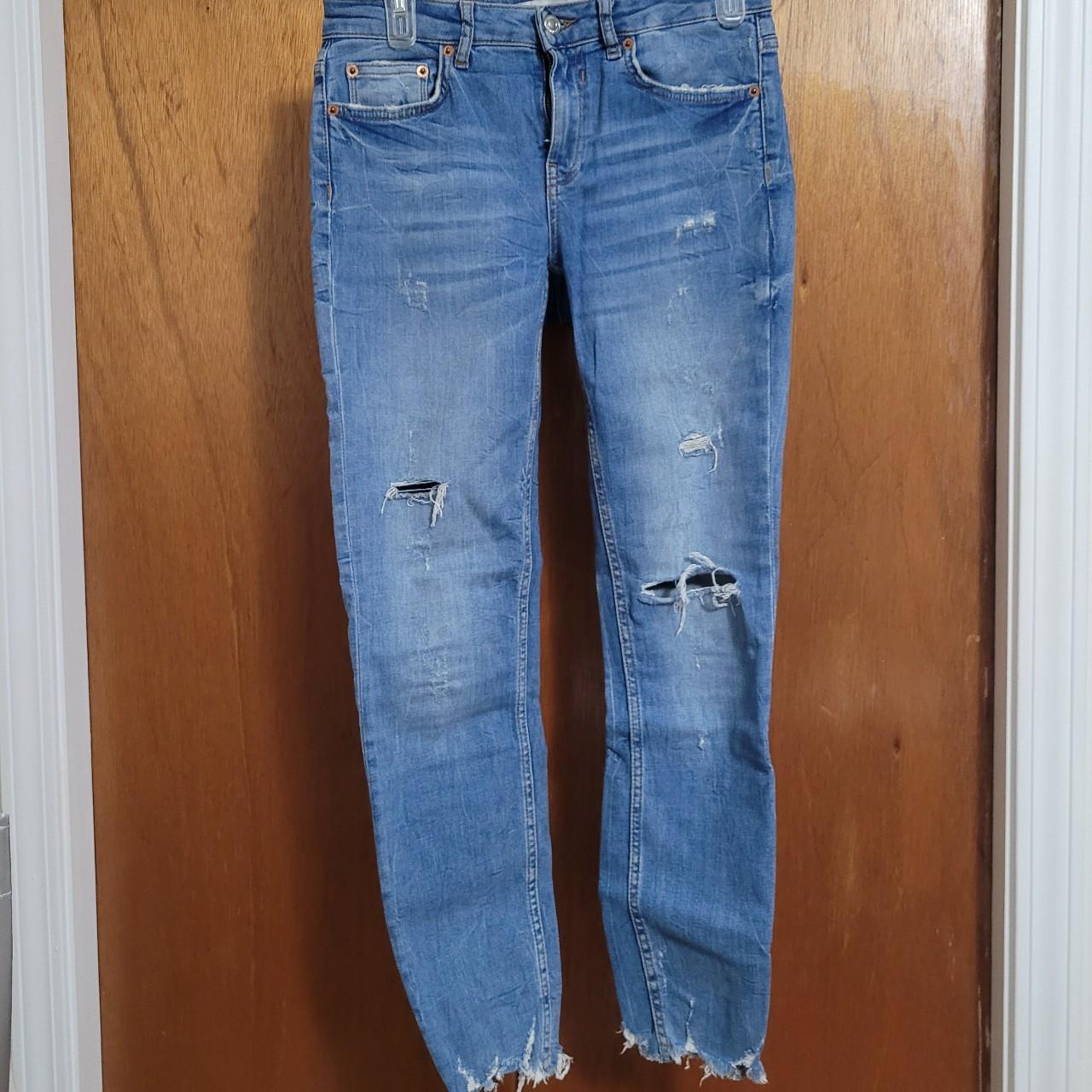 Zara Women's Blue Jeans | Depop