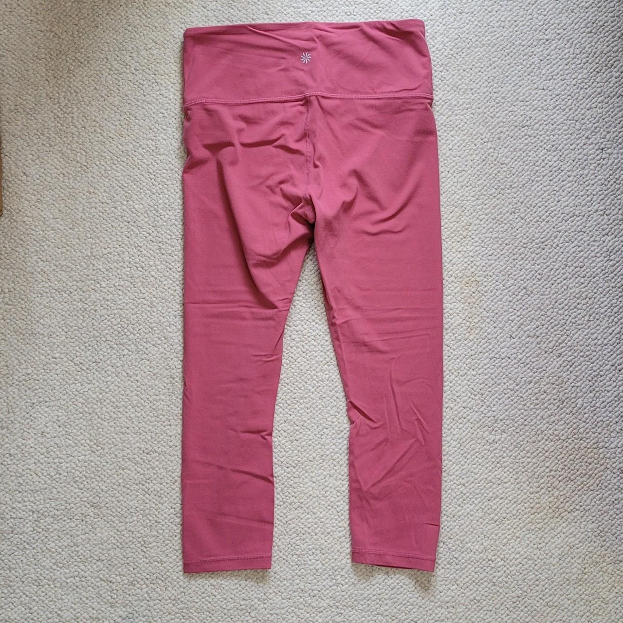 Athleta Women's Pink Leggings Depop