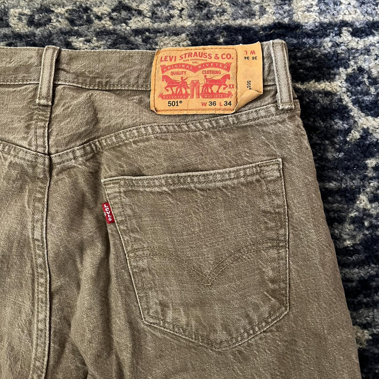 Levi's 501 washed tan White Oak | Depop