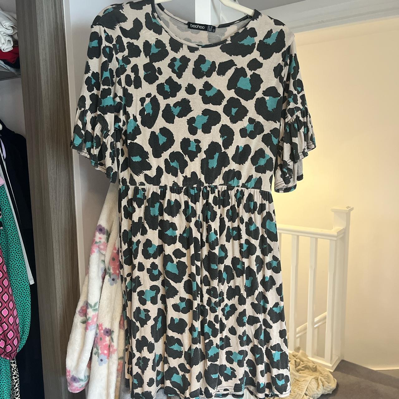 Boohoo animal print shift 2024 dress