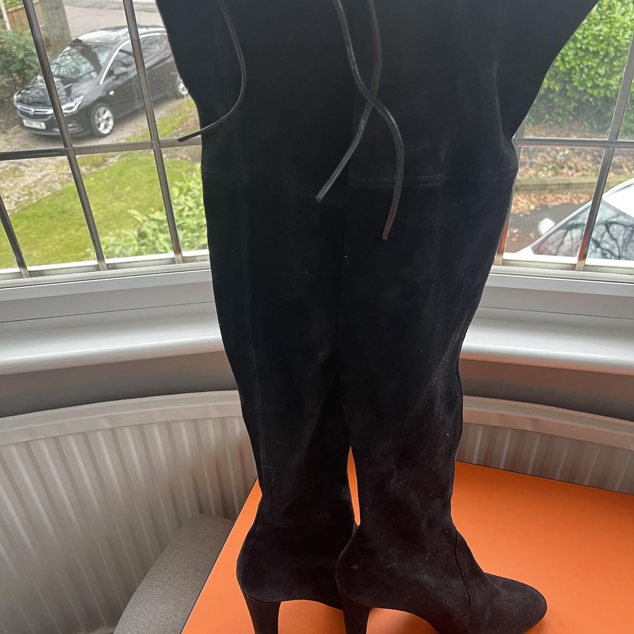 stuart weitzman black suede booties