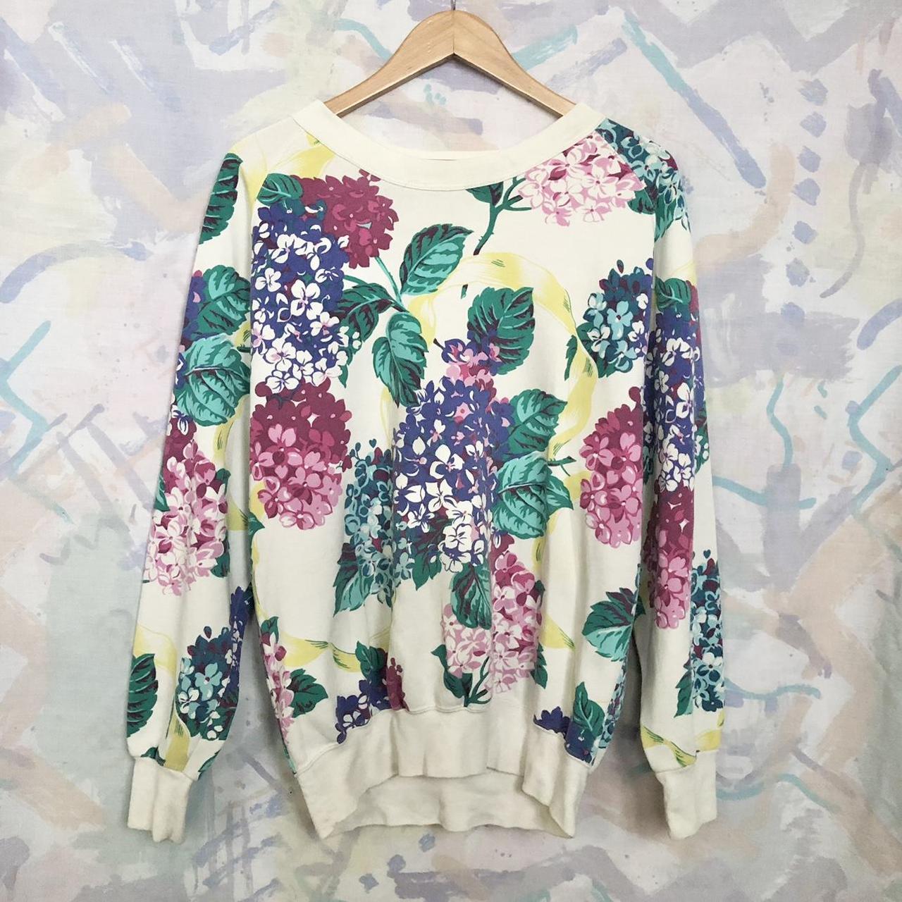 Vintage best sale floral sweatshirt