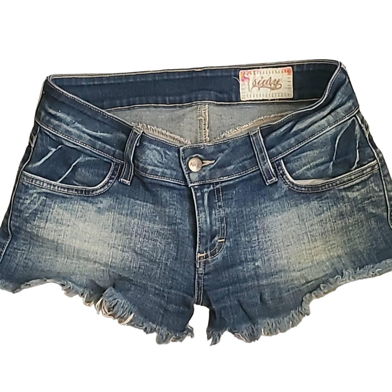 Low rise, insanely short shorts in the popular... - Depop