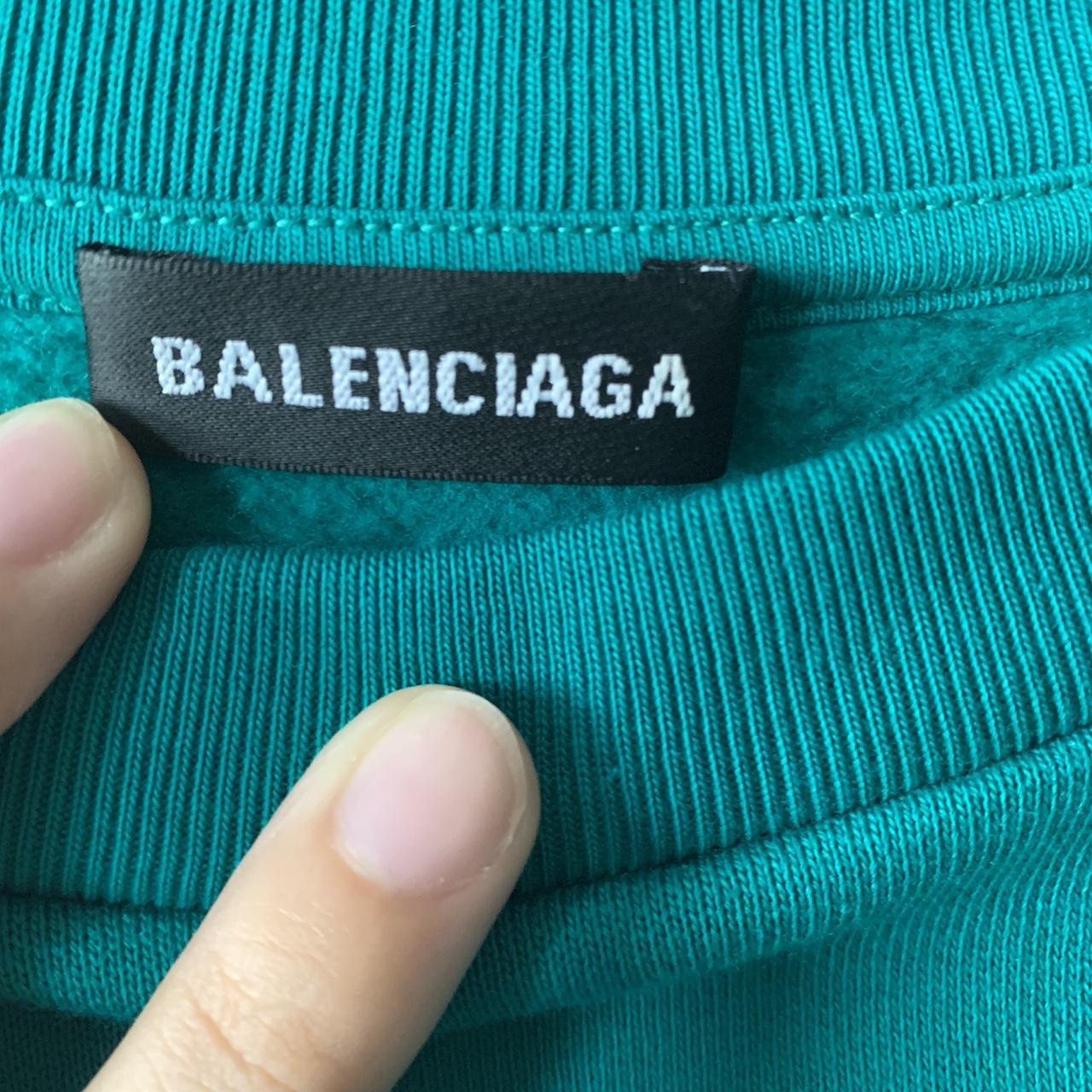 balenciaga sweatshirt green