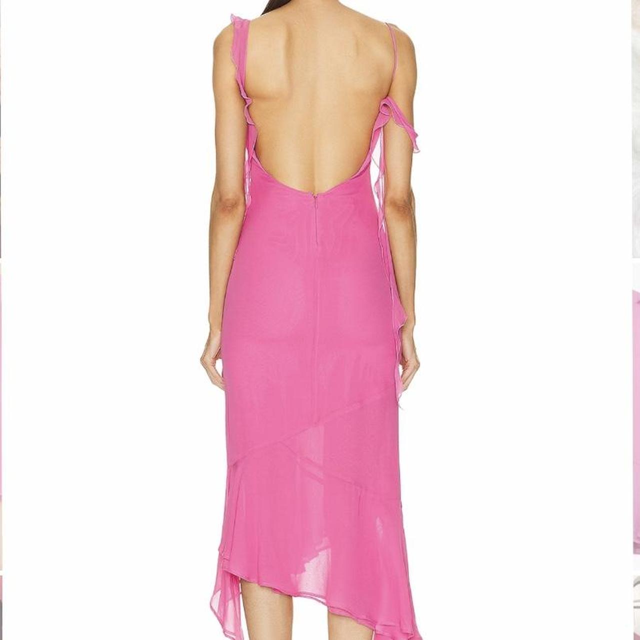 【関税&送料込】THE ANDAMANE Dresses Pink The Andamane Olympia Midi Dress in Pink | FWRD