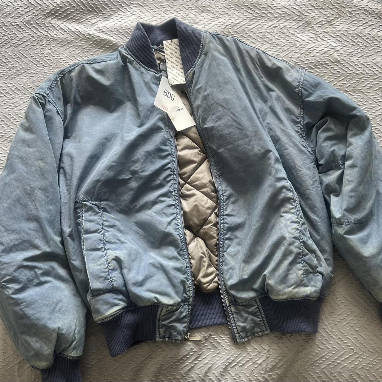bomber jacket #N##N#- denim / light blue shade 💙#N#- brand... - Depop