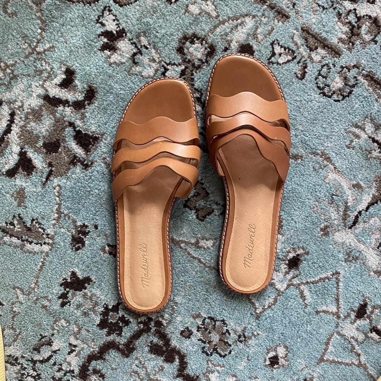 Madewell Women's Tan and Brown Sandals | Depop