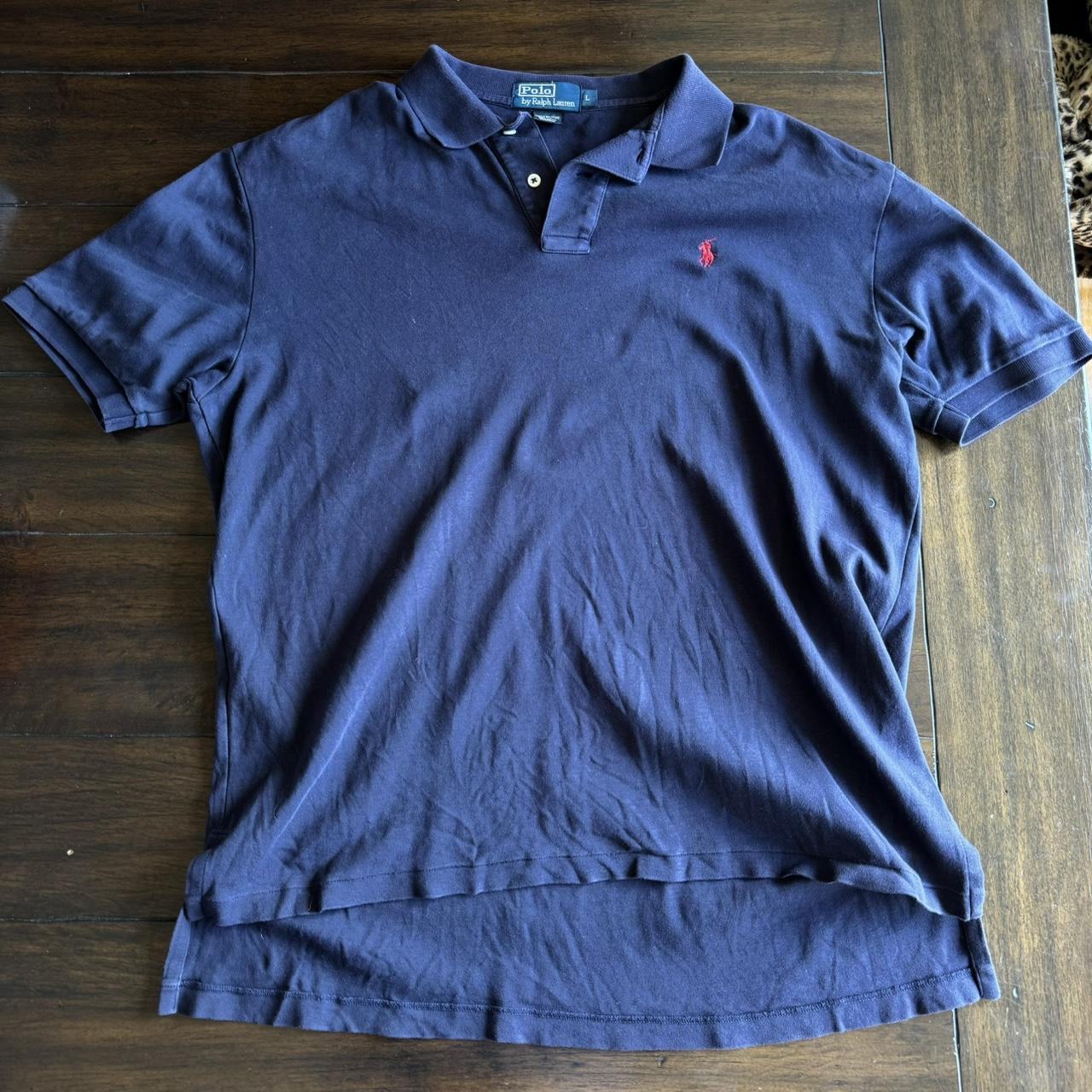 Polo Ralph Lauren navy polo shirt - Depop