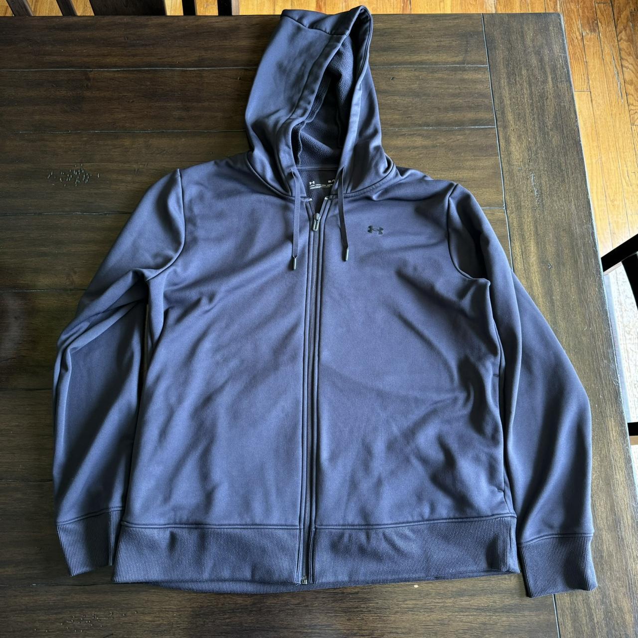 Under Armor dark grey zip up hoodie Length