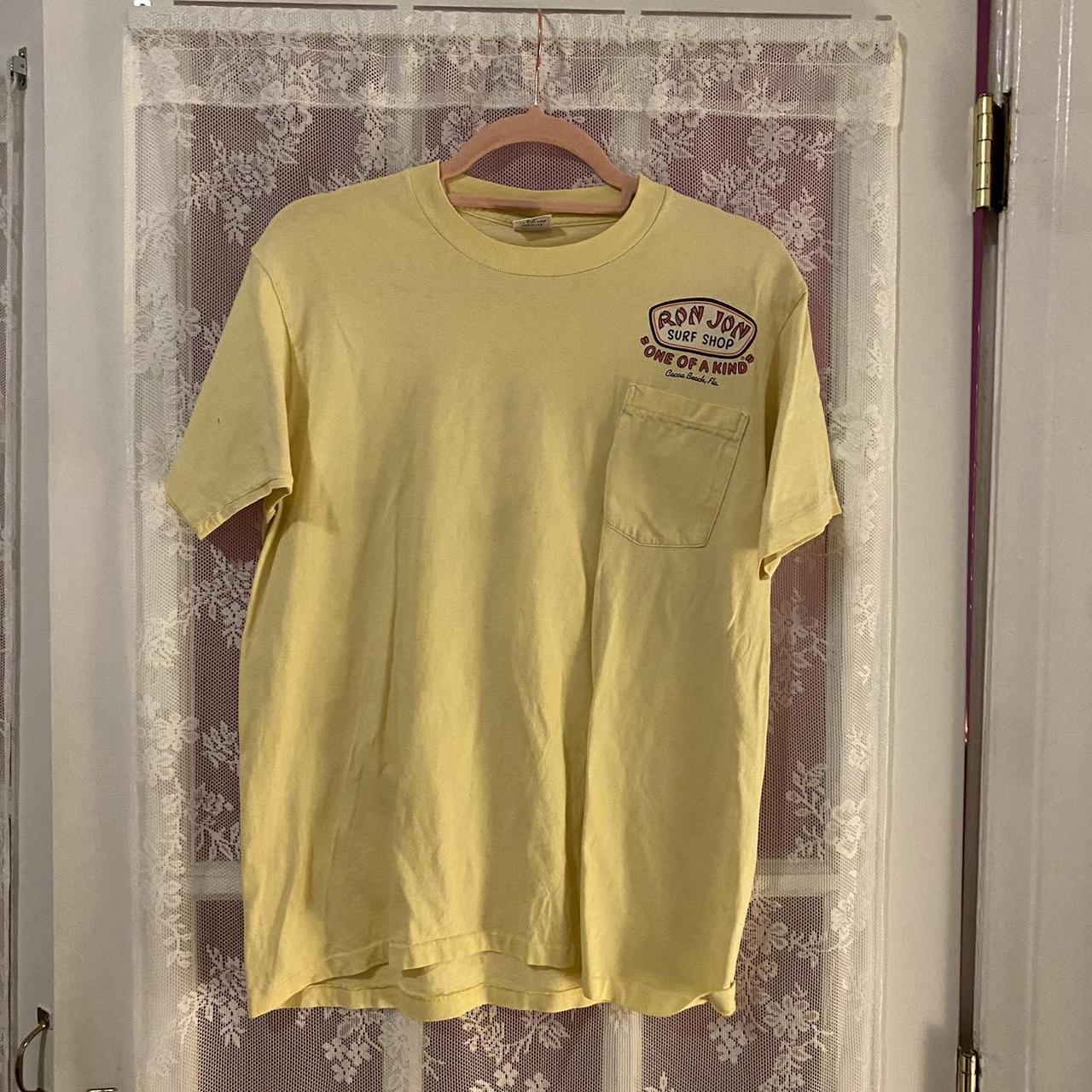 Yellow ron jon surf shop shirt new arrivals