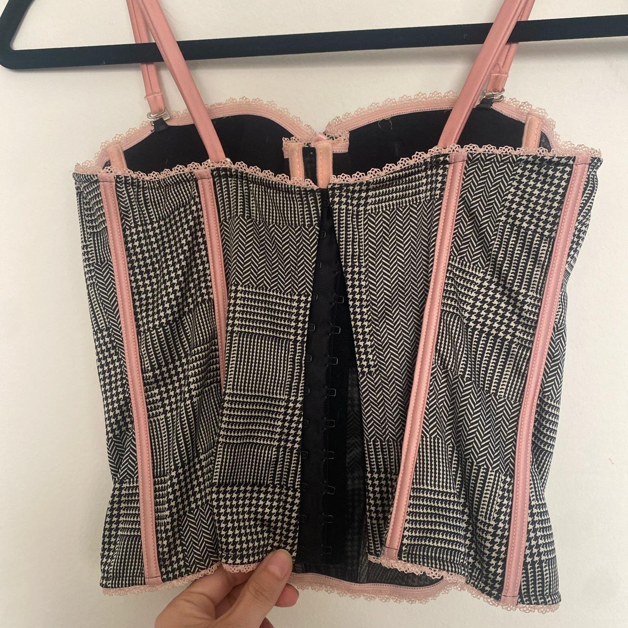 upcycled dior cropped corset top XS (6-8) Lengest - Depop