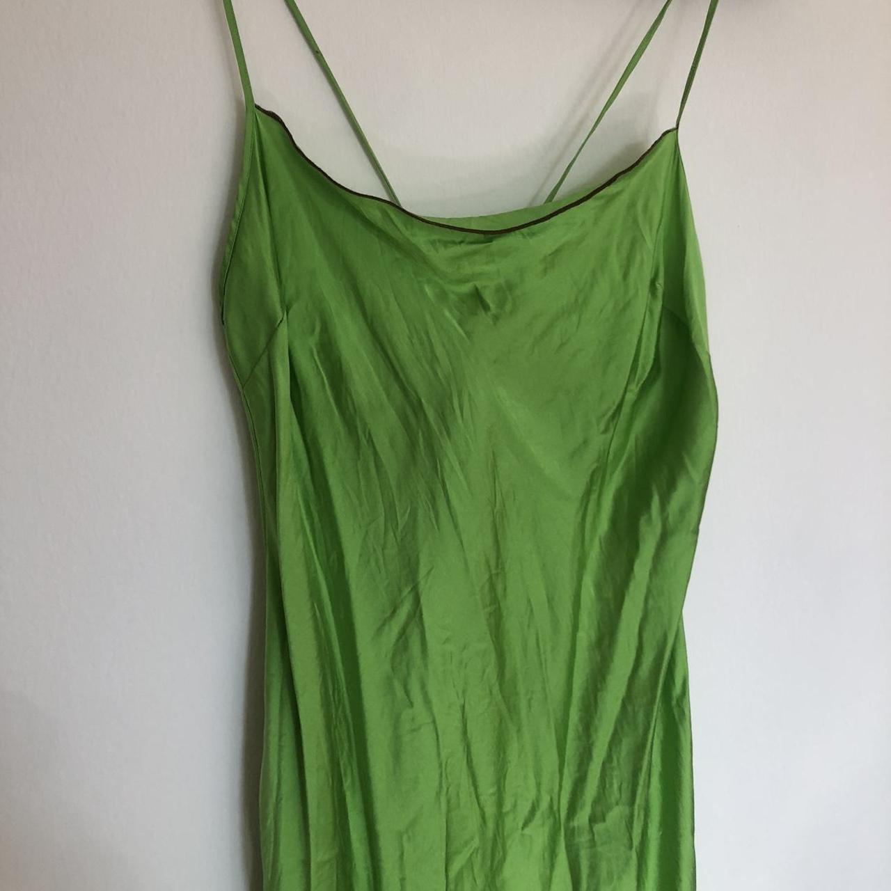 Aritzia Women's Green Dress | Depop