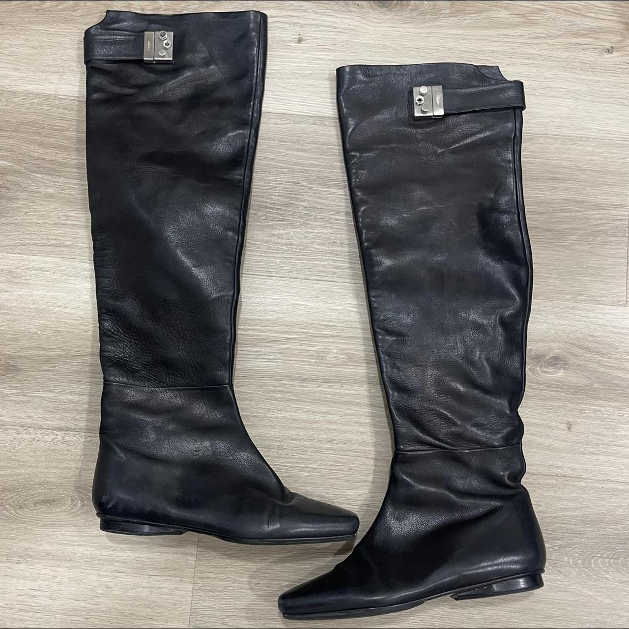 calvin klein knee high boots