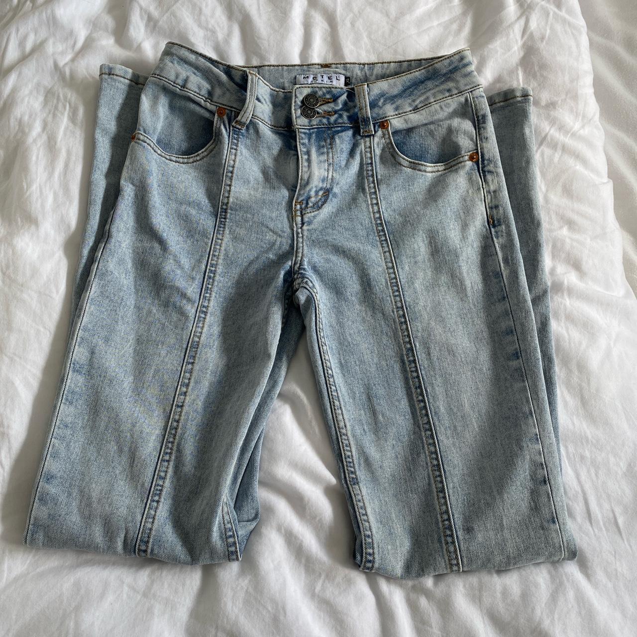 Motel rock flare jeans Perfect condition Size XS - Depop