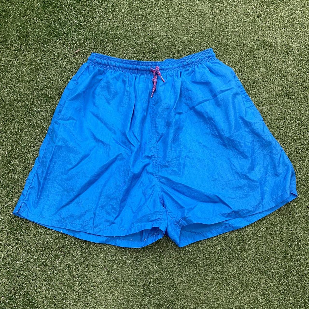 Reclaimed Vintage Men's Blue Shorts | Depop