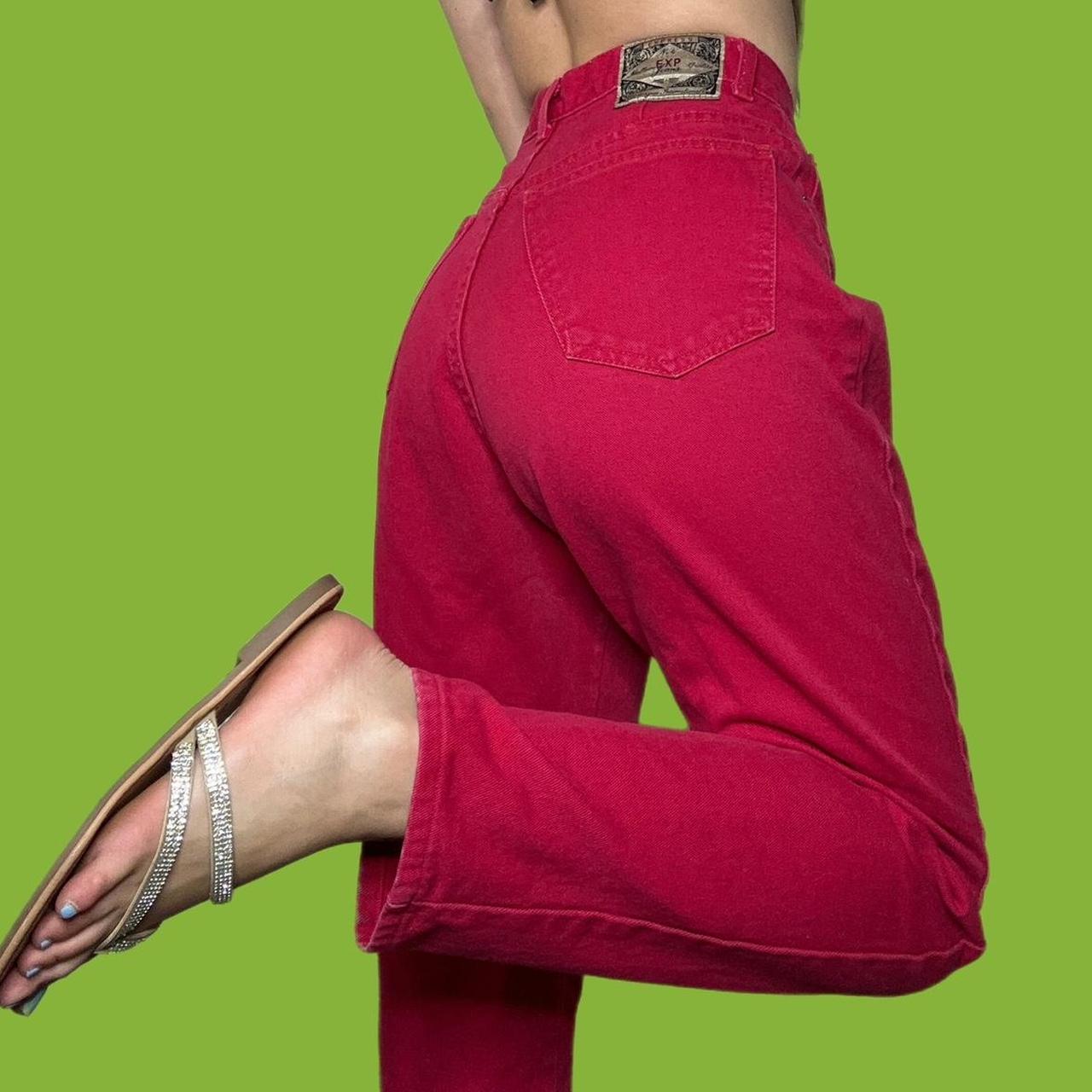 Women's Red Jeans | Depop